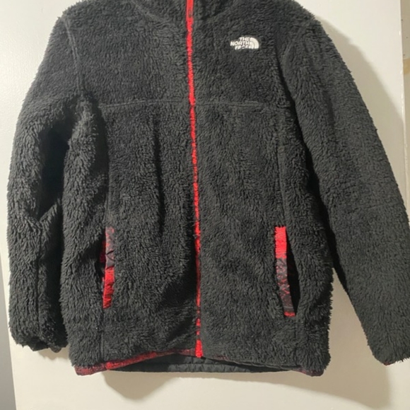Boys North Face reversable jacket.interior fleece including sleeves.size xl - Picture 3 of 5
